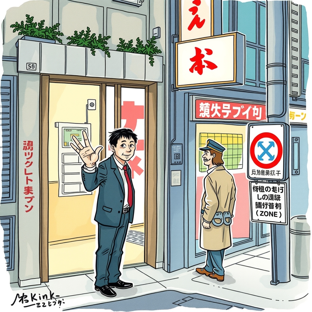 \"How About Girls? We've Got About Ten\": In Iwaki and Oita, the Man on the Sidewalk Was a Police Officer